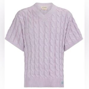 NWT Reuben Oliver Tee Cable Knit Heavyweight Pima Cotton Mens